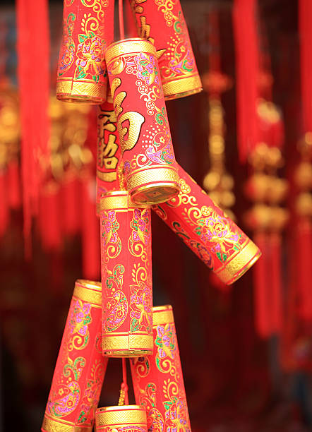 istock chinese red fake fireoworks for fortune,happiness and good luck 532091895