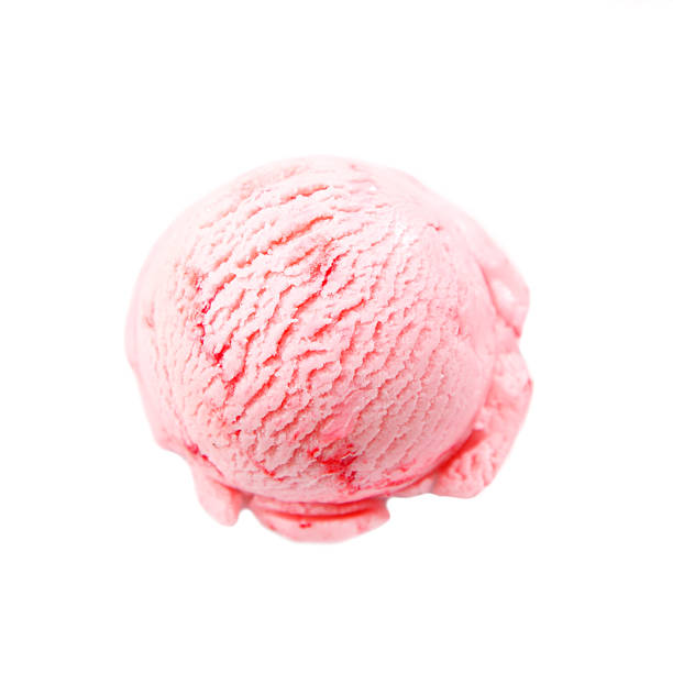 istock Creamy pink strawberry icecream 532093329