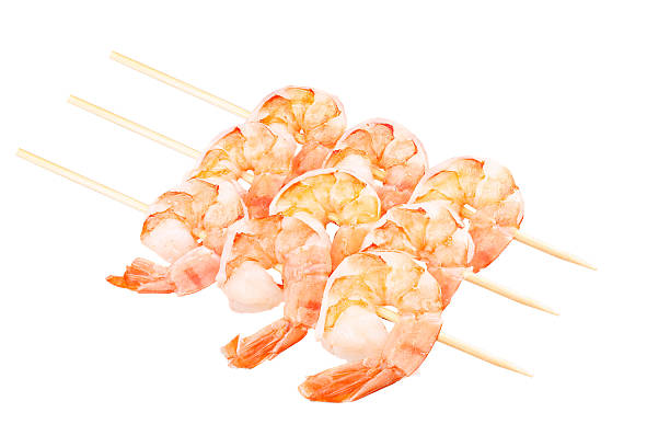 istock Ready to eat shrimps isolated on white background 532094179