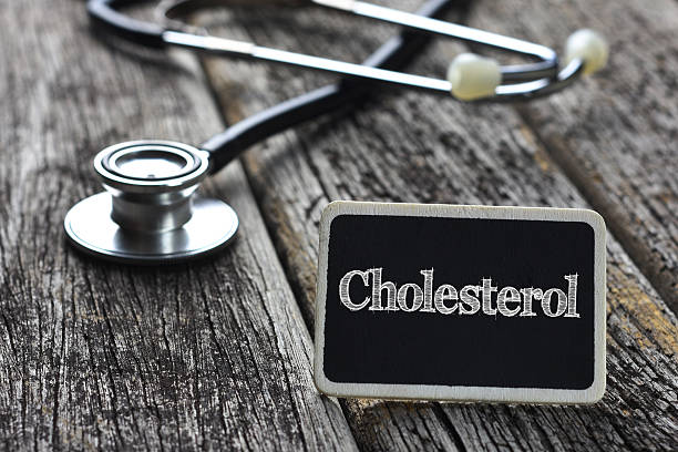 istock Medical Concept- Cholesterol word written on blackboard with Ste 532103552