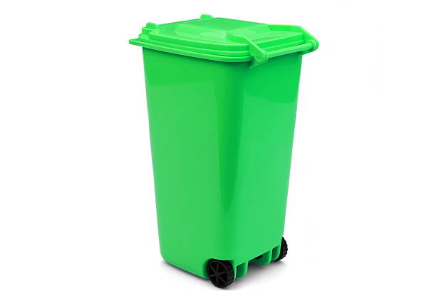 istock Green Plastic Waste Container Or Wheelie Bin, Isolated On White 532104652