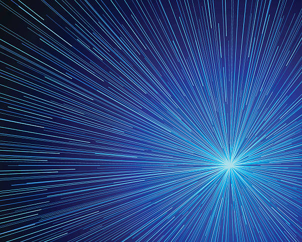 illustrazioni stock, clip art, cartoni animati e icone di tendenza di blu star catena - exploding blue backgrounds distorted image