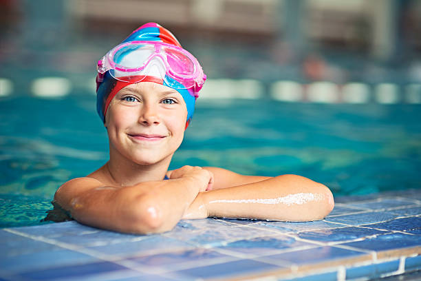 istock Confident little swimmer in swimming pool 532107244