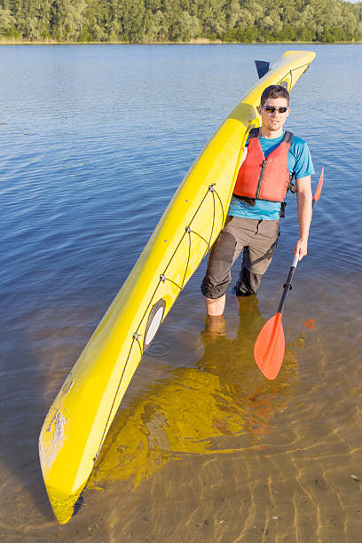 istock Men travel by canoe on the river. 532109434