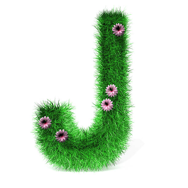 istock Letter J of Grass And Flowers 532110940