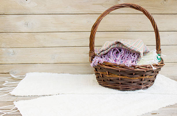 istock Still Life with the Basket and Scarf 532111171