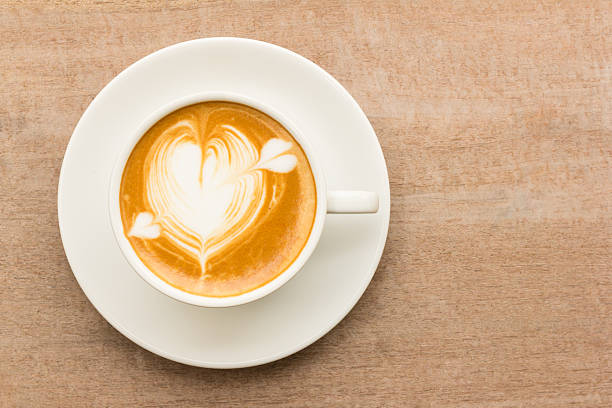 istock Cup of  latte coffee with heart drawing 532112141