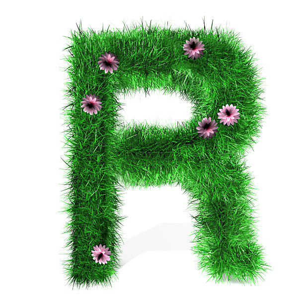 istock Letter R of Grass And Flowers 532112274