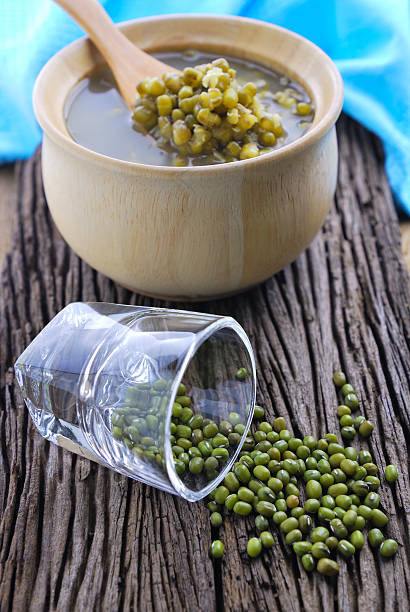 istock Mung bean boiled in wooden cup or bowl 532113139