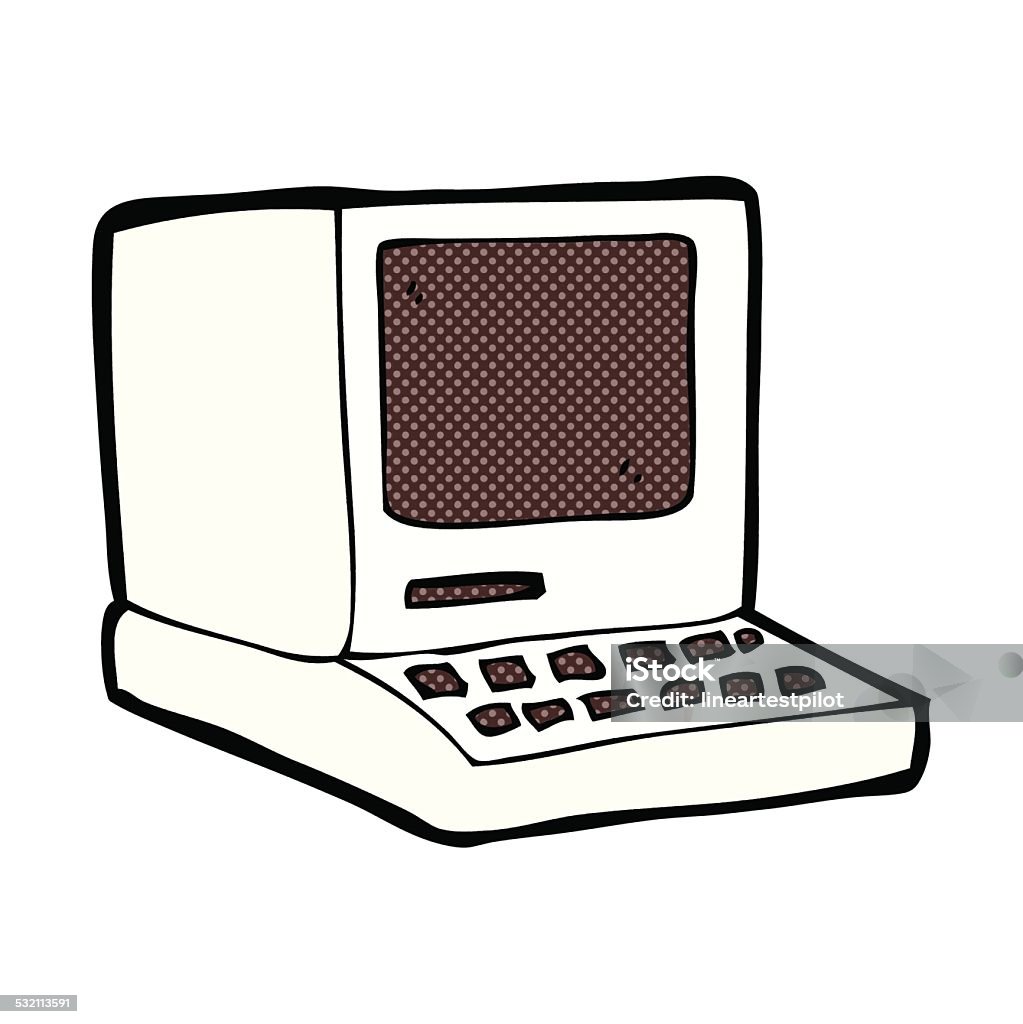Bild Comic Computer Comic Comic Alter Computer Stock Vektor Art und mehr Bilder von ...