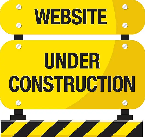 Vector illustration of Under construction warning