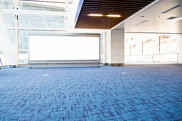 istock Blank billboard in airport 532114689