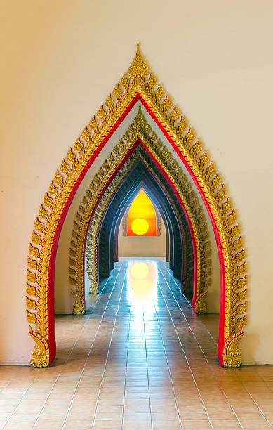 istock Passageway in the Beautiful temple walkway 532115859