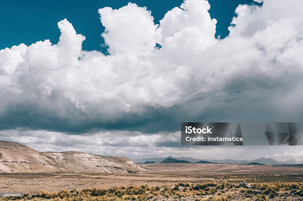 Big Wolken über den peruanischen Anden - Lizenzfrei 2015 Stock-Foto