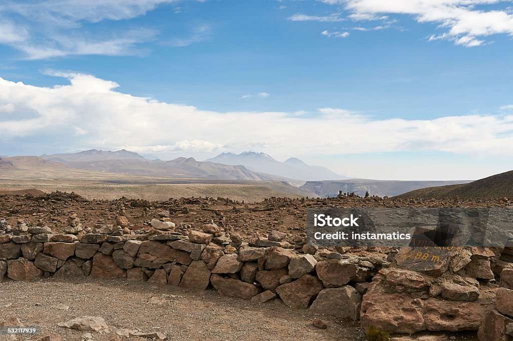 Patapampa Pass in den peruanischen Anden - Lizenzfrei 2015 Stock-Foto