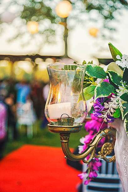 Wedding ceremony candle decoration