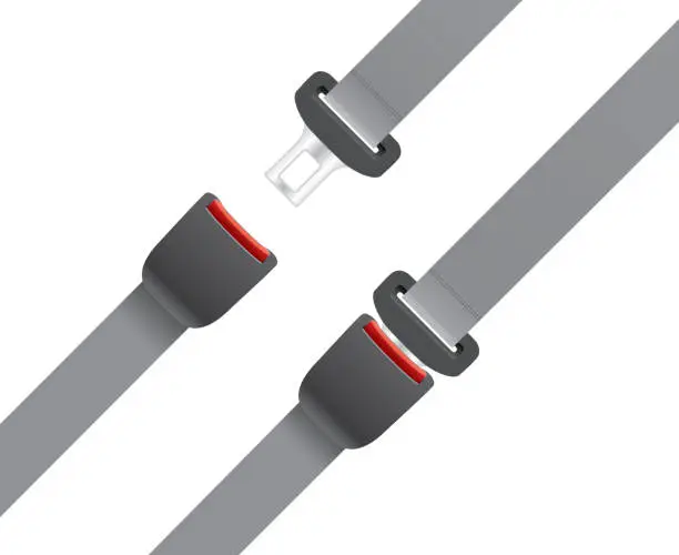 Vector illustration of Safety belt