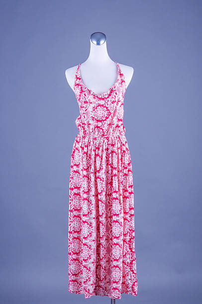 istock Womens beautiful dress on mannequin on white background 532119086