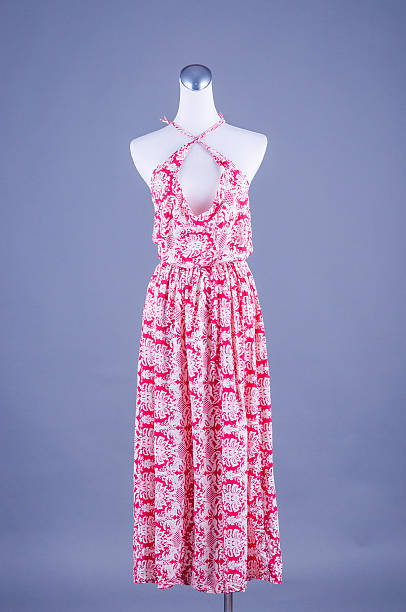 istock Womens beautiful dress on mannequin on white background 532119498