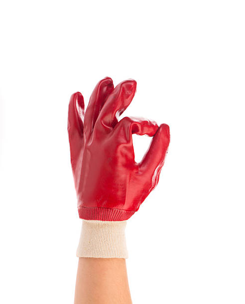 istock Hand in work glove shows ok sign. 532120930