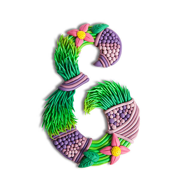 istock Letter E handmade of plasticine, clay putty. 532121270
