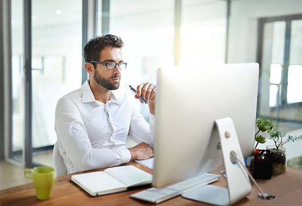 istock Working towards his deadline 532121328