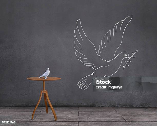 Dream Of Dove Being A Dove Of Peace Stock Photo - Download Image Now - Dove - Bird, Pigeon, White Color