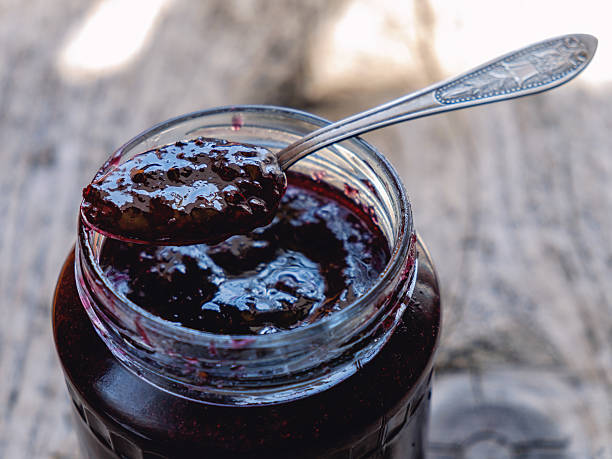 istock Delicious rustic jam from different fruits. 532121808
