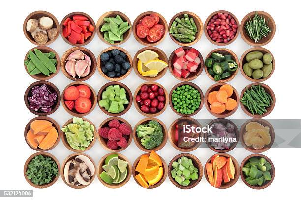 Paleo Diet Health And Super Food Stock Photo - Download Image Now - Bowl, Vegetable, Ingredient