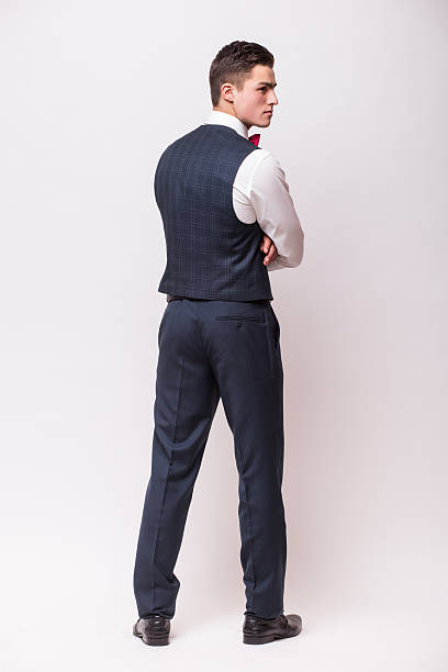 istock Back side Handsome young businessman in suit 532124264