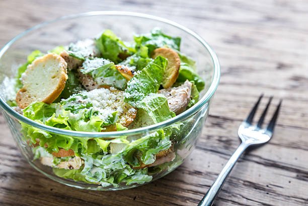 istock Bowl of chicken Caesar salad 532125060