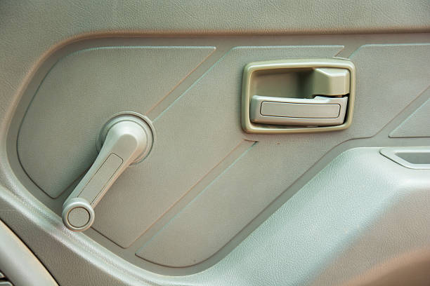 istock Door handle inside the car 532125432