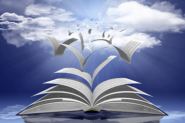 istock heaven Book - 3D illustration 532128632