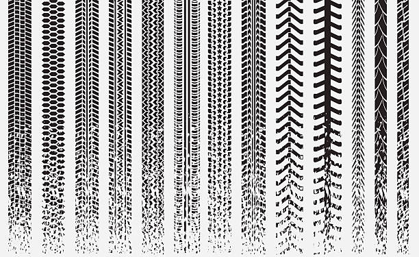 Tire Track_Vector My Stock Illustration: 75213761 number vector is deformed. printout stock illustrations