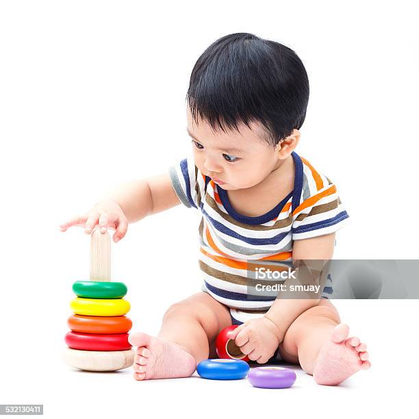 Cute Asian Baby Stock Photo - Download Image Now - Child, Cut Out, Playing