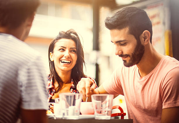 istock Teenagers talking at the coffee bar 532130451