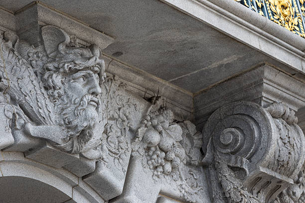 Part of the front wall of San Francisco City Hall.