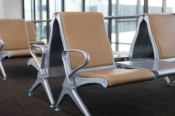 istock brown leather chair in airport terminal 532131284