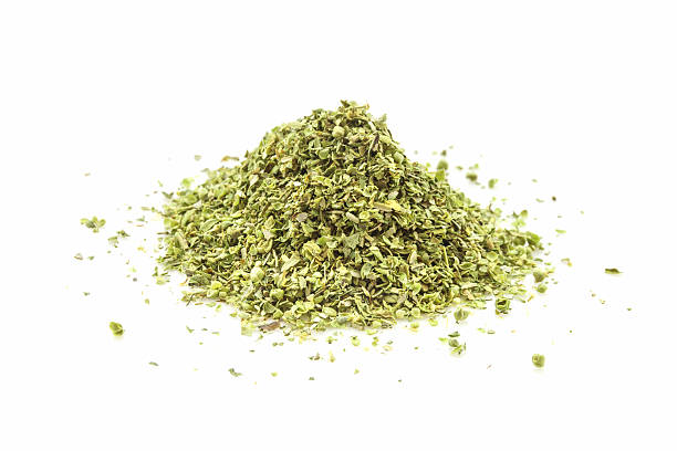 istock The oregano spices on white background. 532132599