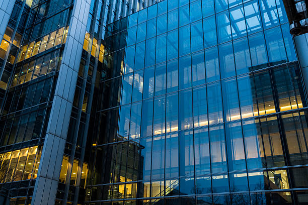 istock Office Buildings, London at night 532132830