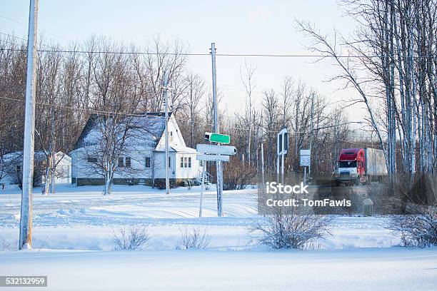 Winter Roads Stock Photo - Download Image Now - 2015, Blizzard, Branch - Plant Part