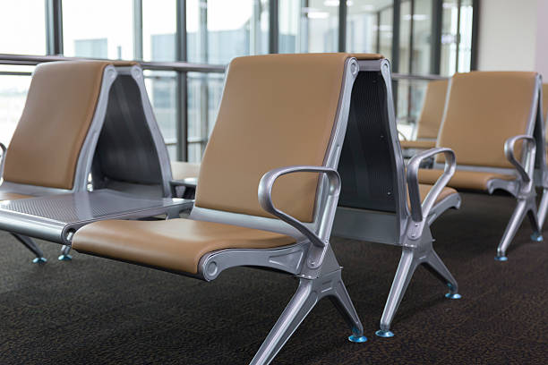 istock brown leather chair in airport terminal 532133200