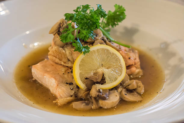 Chicken steak stock photo