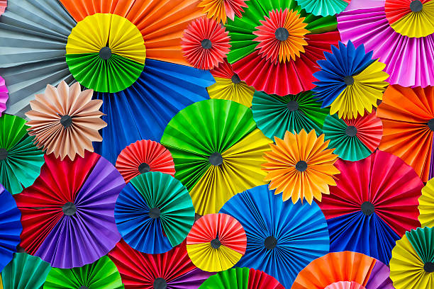 istock Abstract rainbow Colorful Paper background 532133598