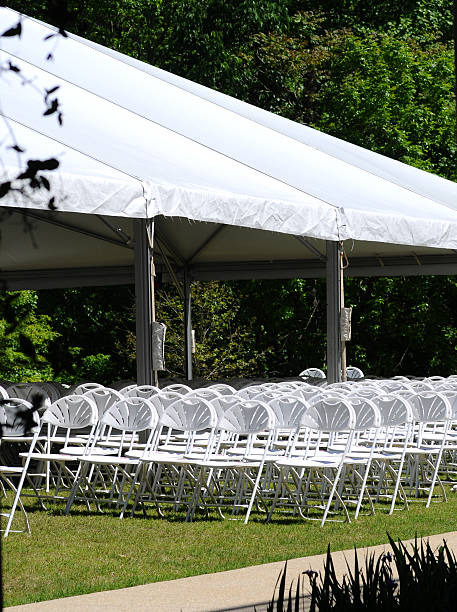 Outdoor Event Seating stock photo