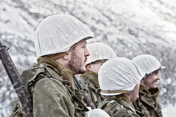 istock WWII US Infantry Platoon Preparing For Patrol 532134318