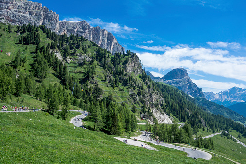 Cycling on the magnificent Dolomites