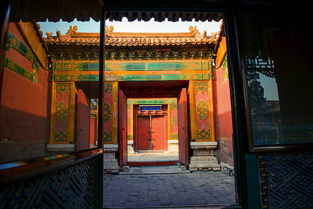 ciudad prohibida. beijing, china - zijin cheng fotografías e imágenes de stock