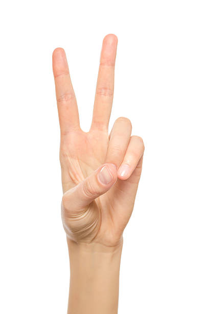 istock Woman hand showing two count 532134793