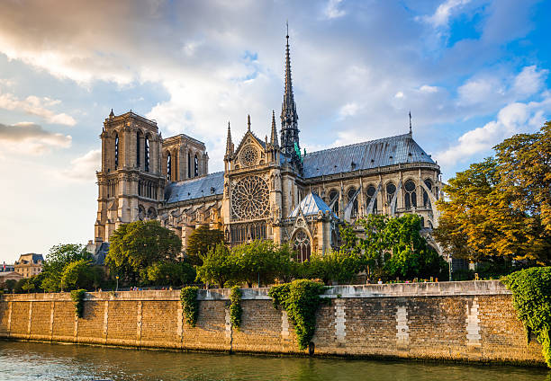 istock Gorgeous sunset over Notre Dame cathedral 532135289